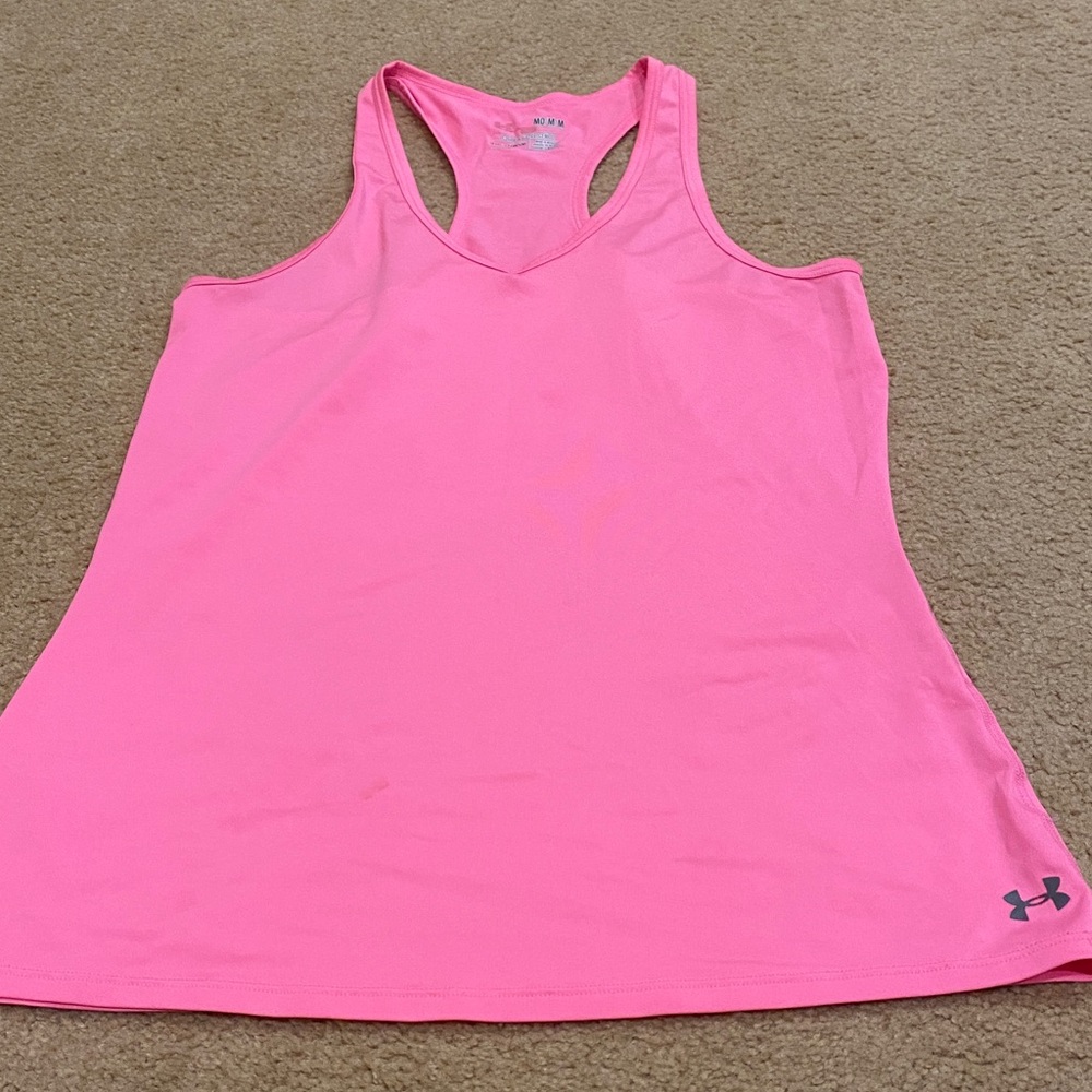 Neon pink athletic workout top
